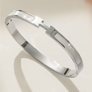 H FRITILLARIA BRACELET Natural Titanium Steel 18K Silver Plated